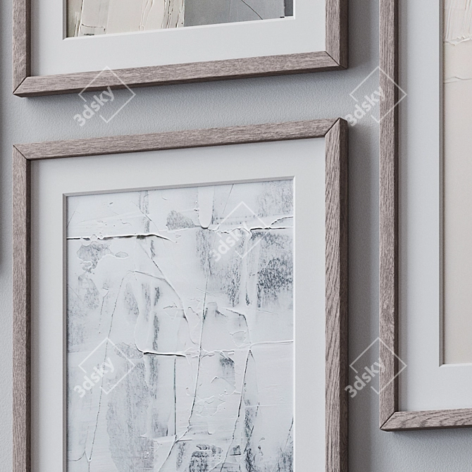 Modern Wall Art Set 1616 3D model image 3