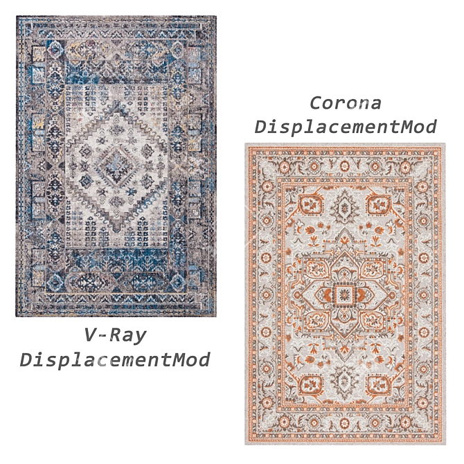 Versatile 3D Rug Set 3D model image 4