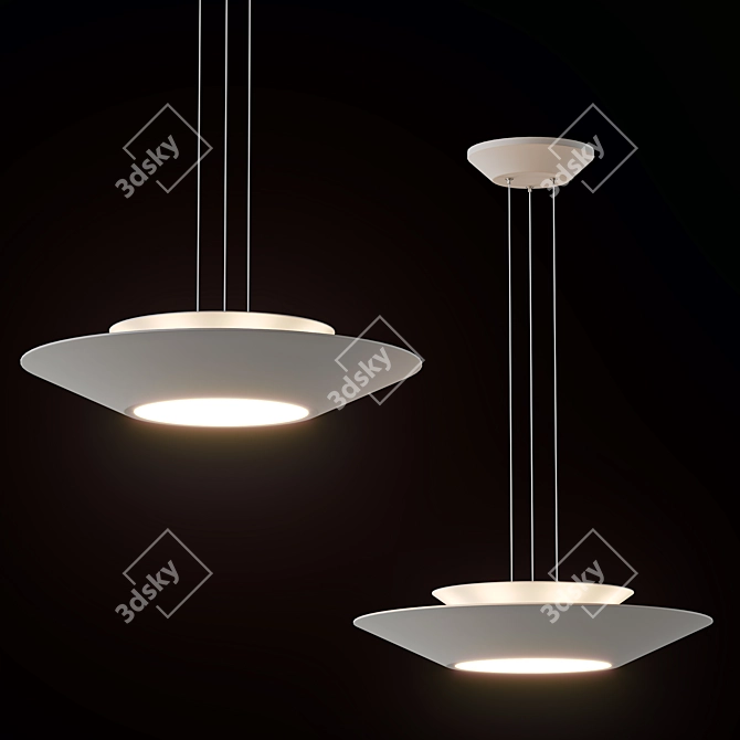 Sleek Beep Design Lamp 3D model image 1