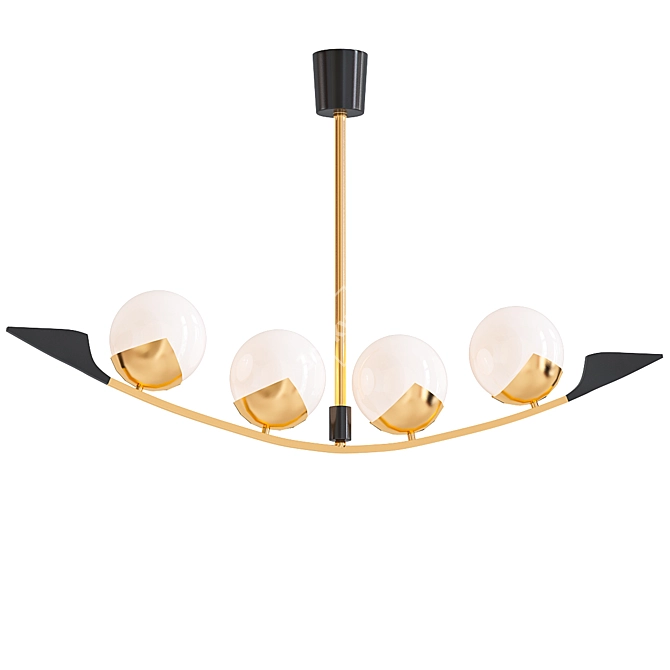 Elegant Maison Arlus Chandelier 3D model image 1