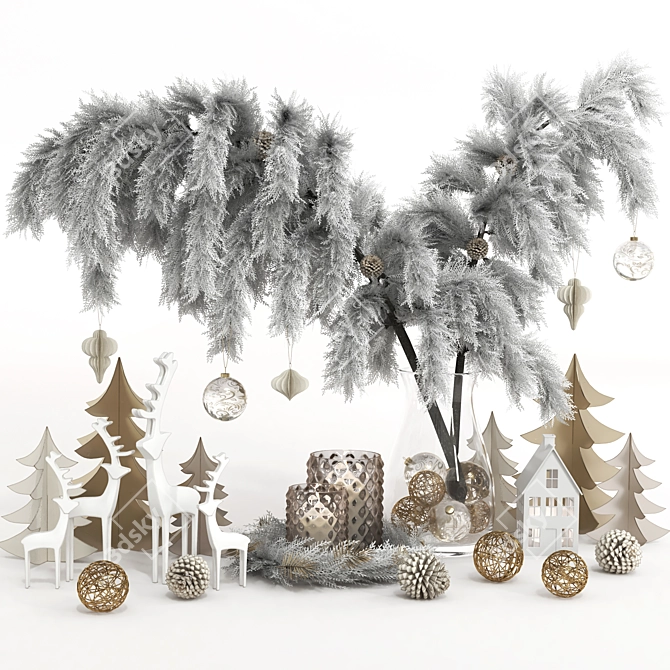  Festive Delights Decor Set 3D model image 1