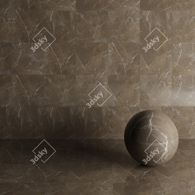 Premium Pulpis Gris: HD Textured Wall & Floor 3D model image 4