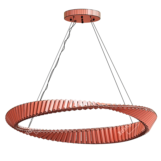 Modern Crystal Pendant Light 3D model image 3