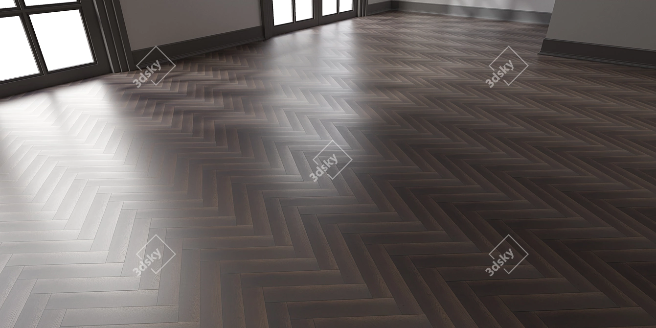 Seamless Wood Parquet: Diesel Living | 2 Styles | 4K 3D model image 8