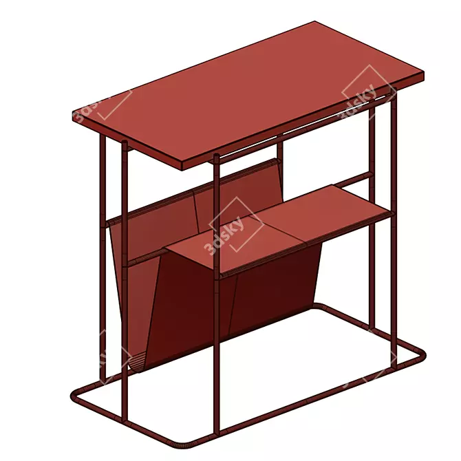 Elegant Paris Side Table: Compact, Stylish & Functional 3D model image 2