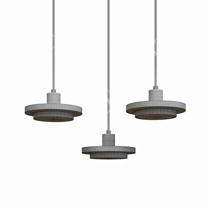 Modern Marble Chandelier 3D model image 3