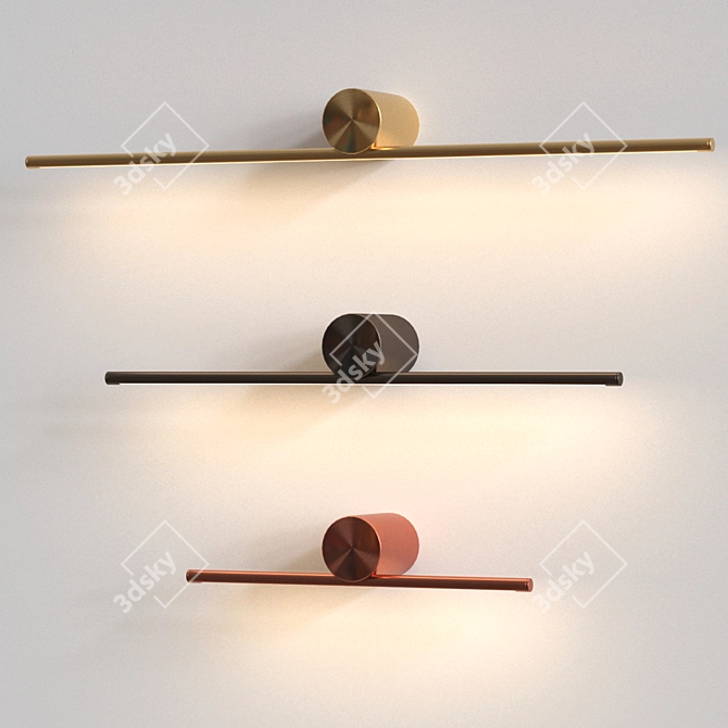 Sleek Breeze Pendant Lamp 3D model image 1