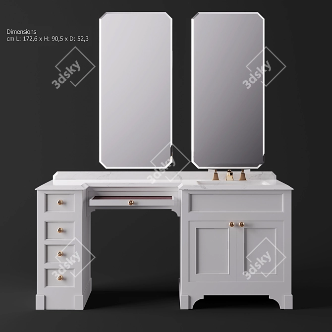 Season Vanity Mobile Portalavabo by Devon & Devon 3D model image 1