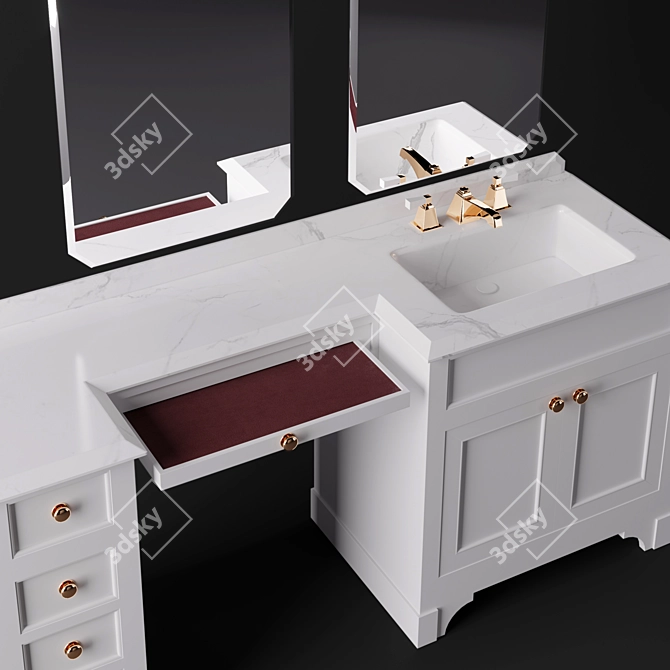 Season Vanity Mobile Portalavabo by Devon & Devon 3D model image 2