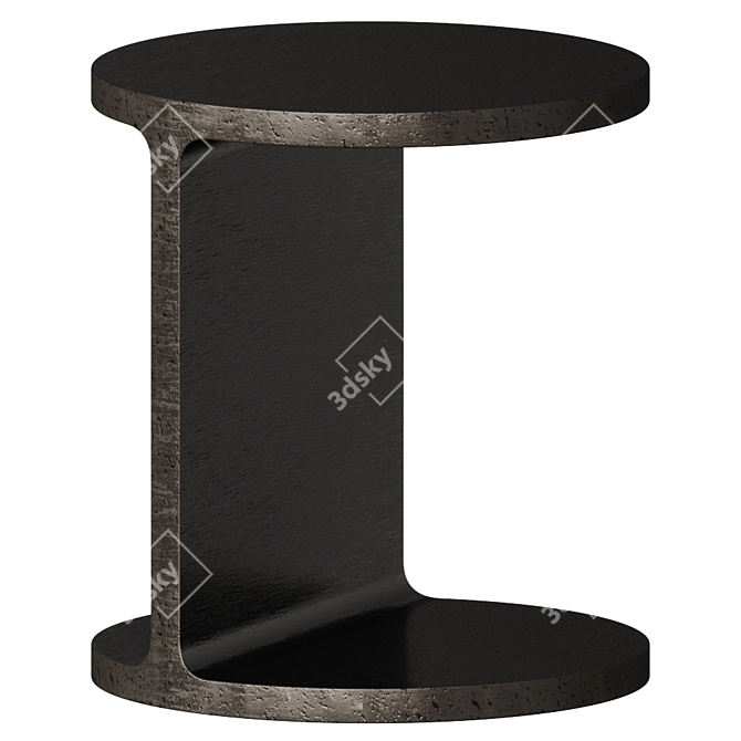 Industrial Coffee Table: Jackie's Iron Table 3D model image 1