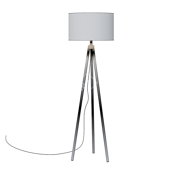 Hyde Brass & Bronze Tripod Floor Lamp 3D model image 2