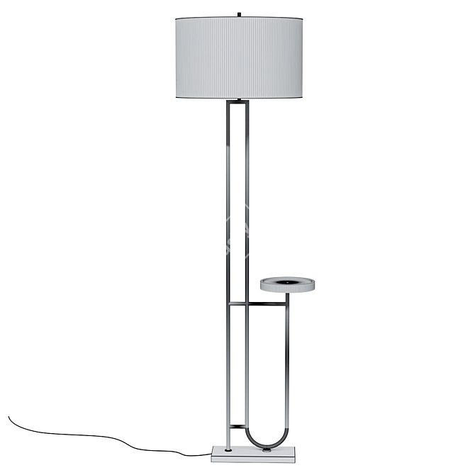Imogen Tray Floor Lamp: Stylish and Functional 3D model image 2