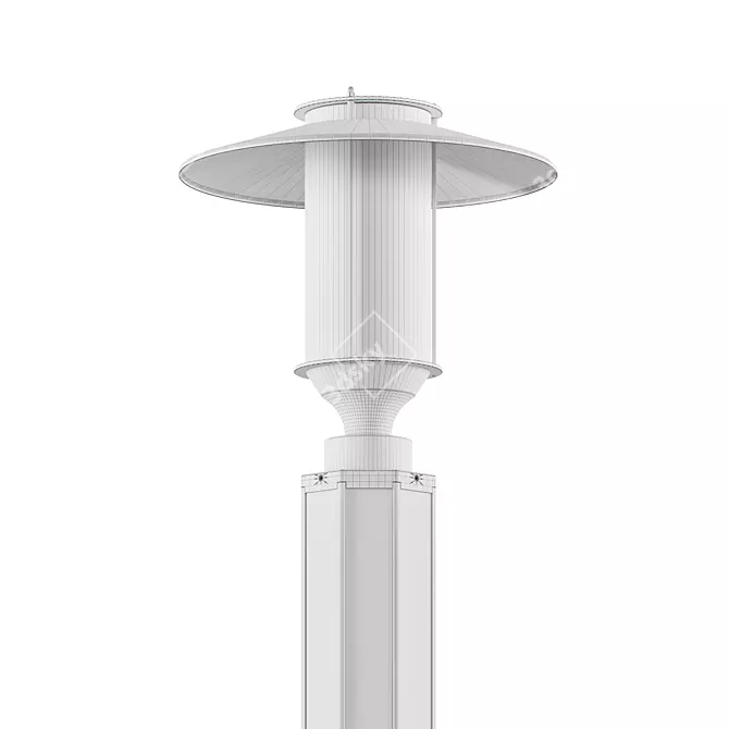 Vertical Solar Street Light: Tube ST Solar Elba 3D model image 6