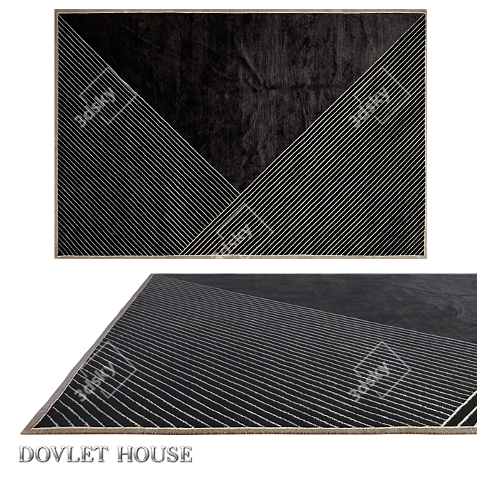 Luxury Silk and Wool Carpet - Dovlet House 3D model image 1