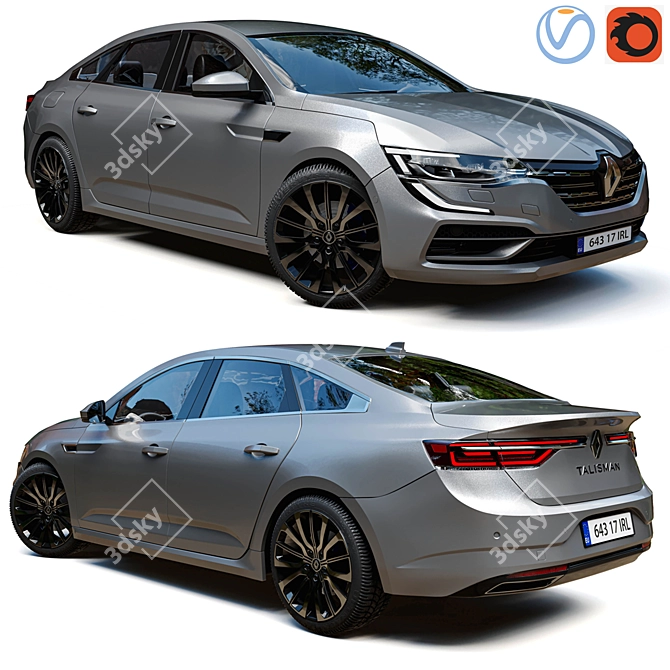 Renault Talisman: Premium Model for Photorealistic Renders 3D model image 1