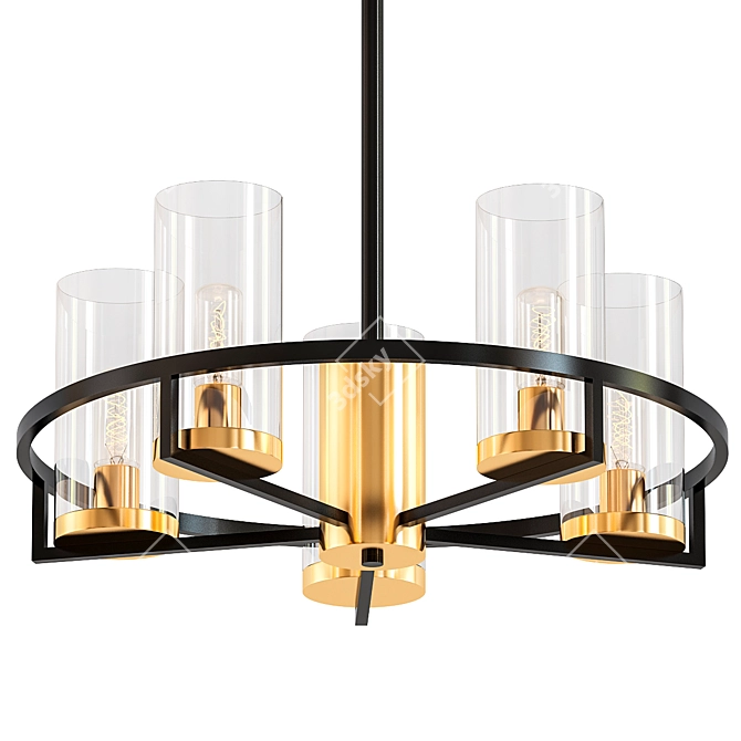 Kavo Pendant Chandelier: Elegant Illumination for Every Space 3D model image 1