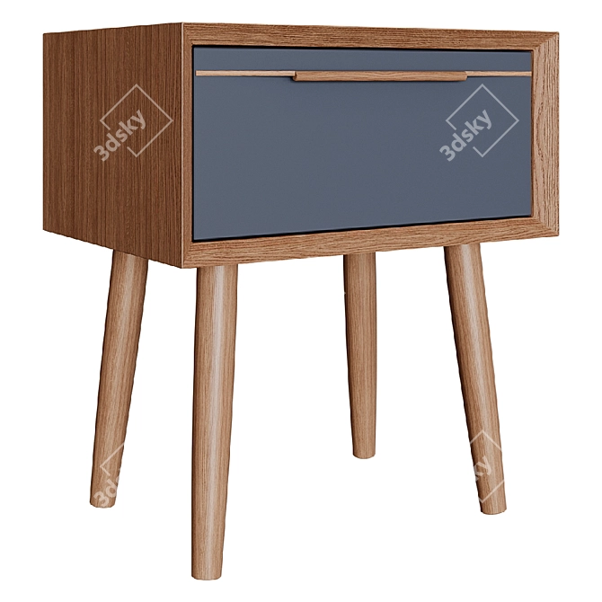 Bruni Bedside Table - Elegant and Functional Cabinet 3D model image 2