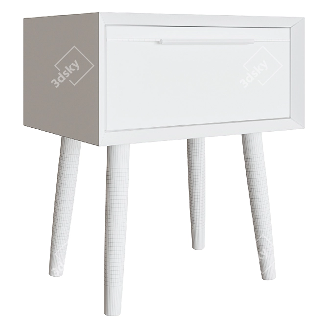 Bruni Bedside Table - Elegant and Functional Cabinet 3D model image 3