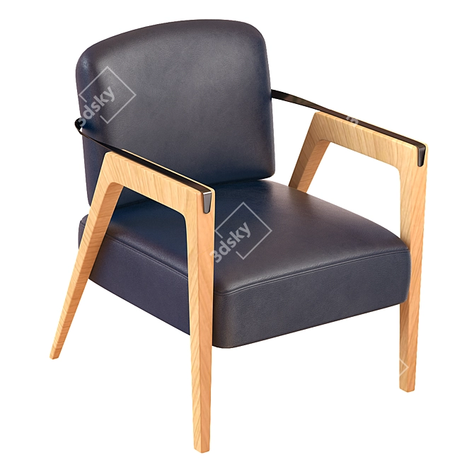 Luxury Aston Martin Armchair 3D model image 1