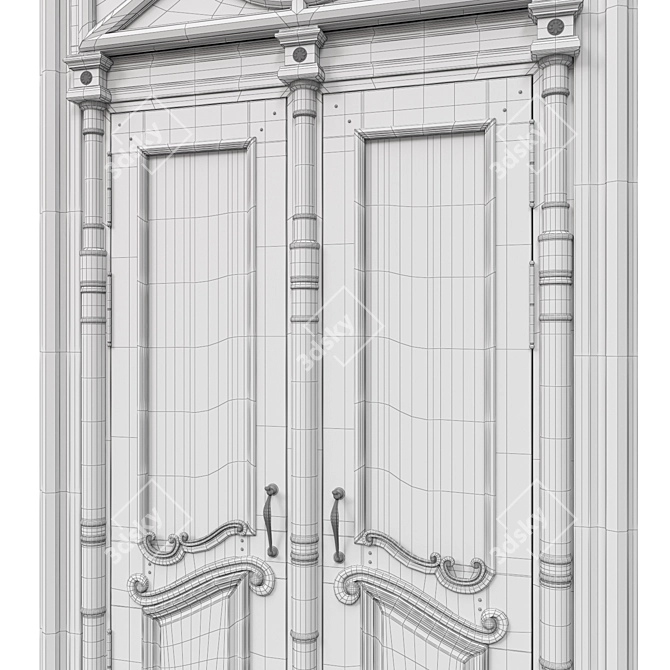 Classic 3D Door - 1800mm x 4300mm 3D model image 6