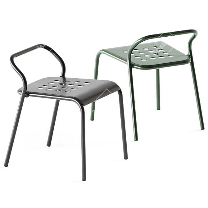 Varaschin Noss Outdoor Chair: Stylish Garden Seating 3D model image 1