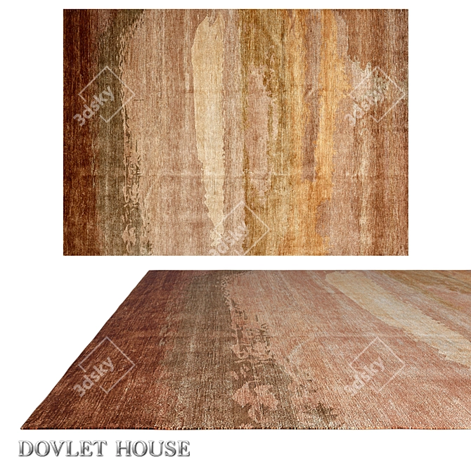 Luxury Silk Wool Carpet by DOVLET HOUSE 3D model image 1