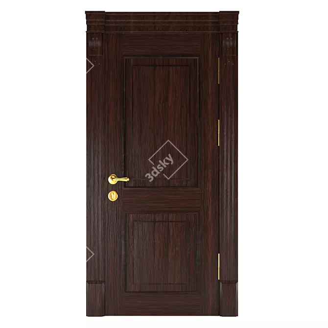 Premium Interior Door 3D model image 1