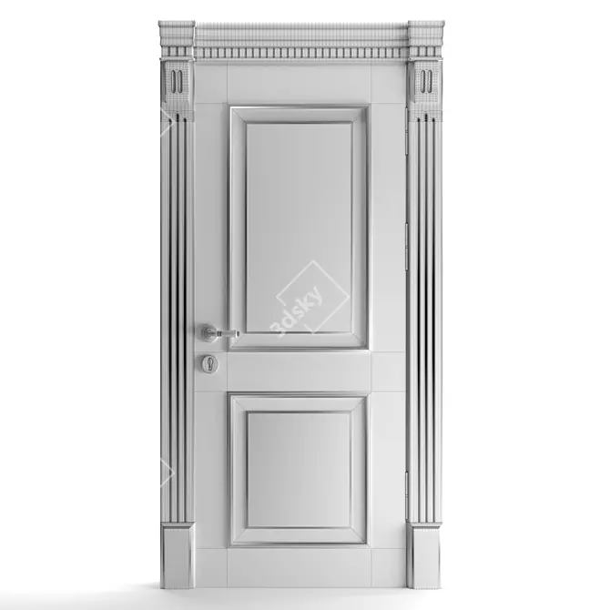 Premium Interior Door 3D model image 3