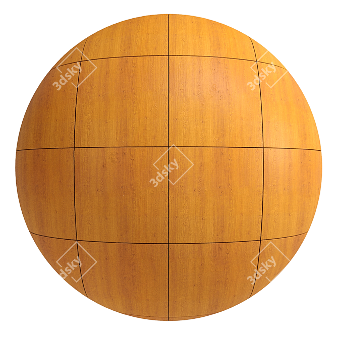 4K Wood Panel Materials: PBR SBSAR 3D model image 3