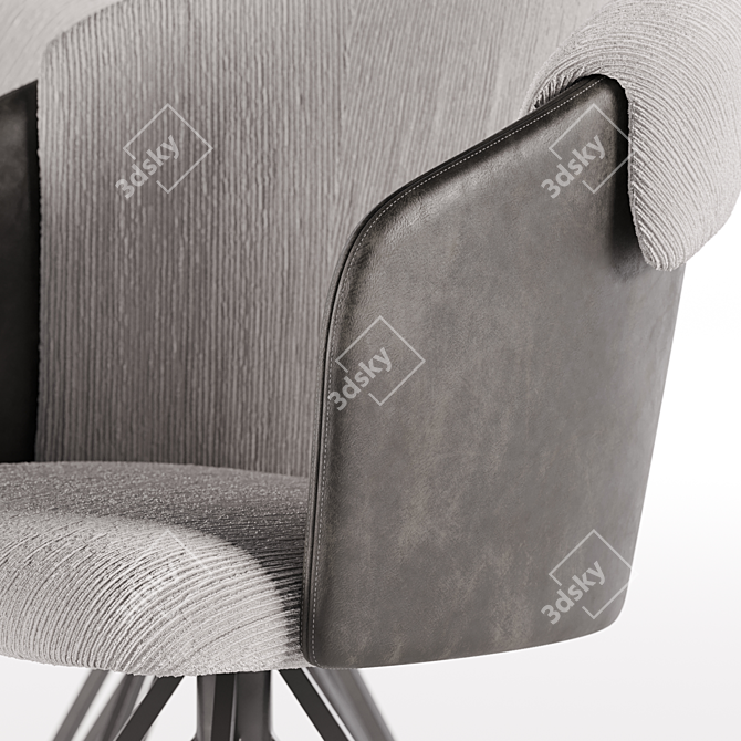 Duke Armchair: Cozy & Stylish 3D model image 3