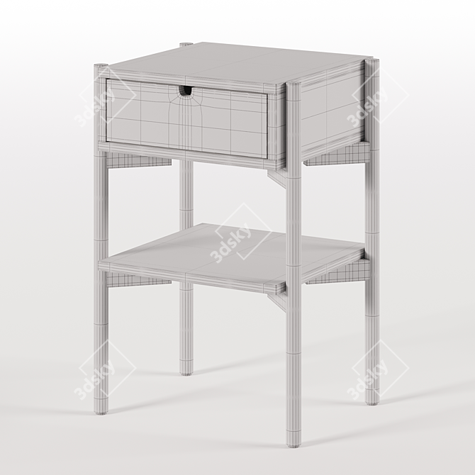 Scandinavian Simplistic Charm - DALBY Bedside Table by JYSK 3D model image 3