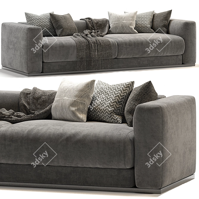 Lario Flexform Double: Stylish and Comfortable 3D model image 2