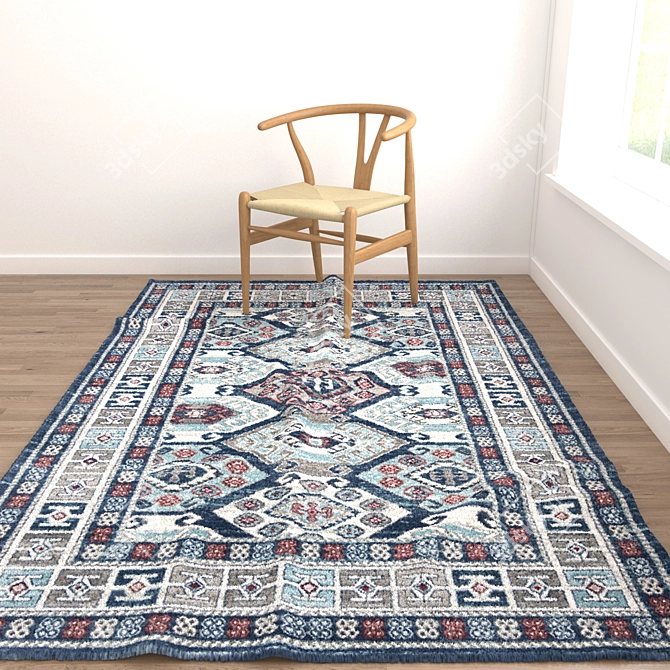 Versatile Rug Set - 8 Different Variations 3D model image 5