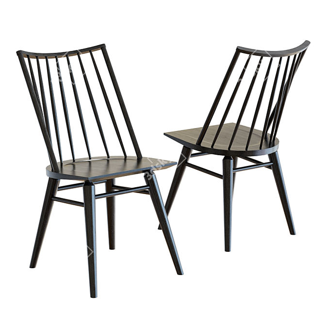 Elegant Paton Dining Chair 3D model image 1
