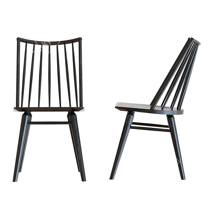 Elegant Paton Dining Chair 3D model image 3