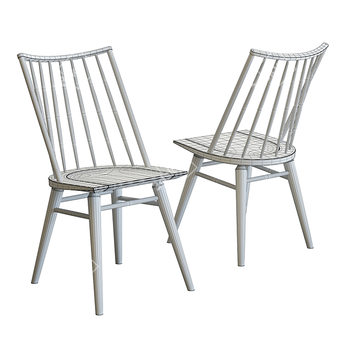 Elegant Paton Dining Chair 3D model image 5