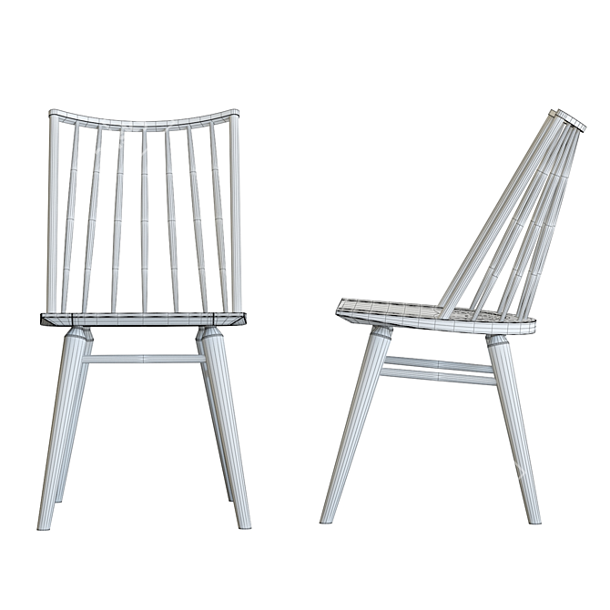 Elegant Paton Dining Chair 3D model image 7