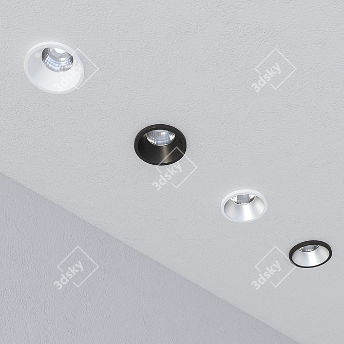 Elektrostandard Recessed LED Spot: Sleek Design, High Efficiency 3D model image 6