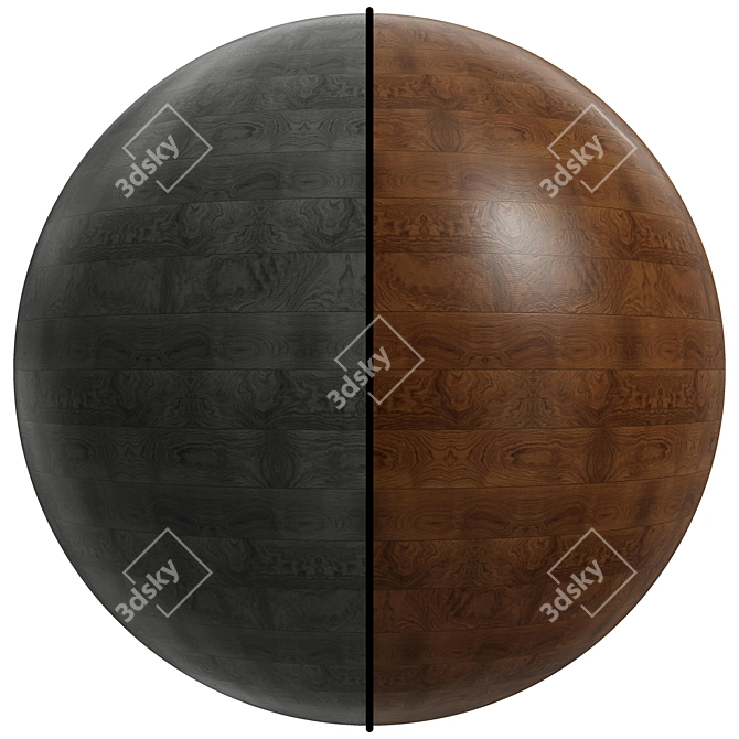 Seamless Wood Parquet: Diesel Living | 2 Types | 8192x4096 3D model image 7