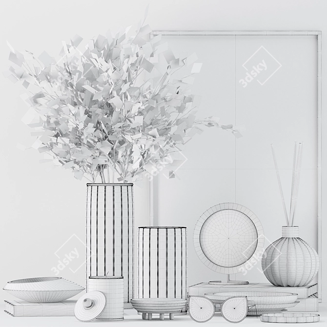 Elegant A4 Decor Set 3D model image 3