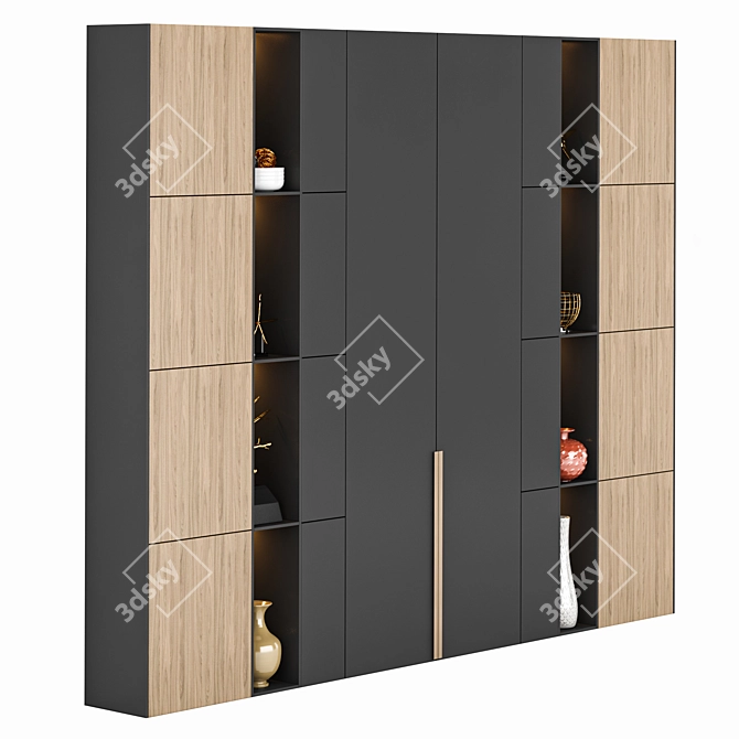 SpaceMaster Wardrobe 370x300x40cm 3D model image 2