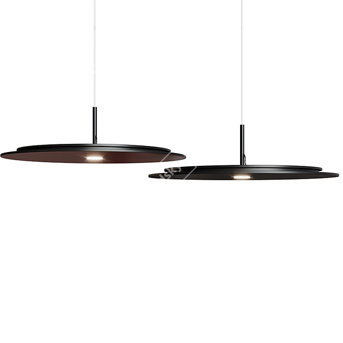 Eureka Pendant Lamp: Sleek & Stylish 3D model image 1