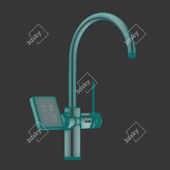 REHAU RE.SOURCE: Premium Stainless Steel Mixer 3D model image 7