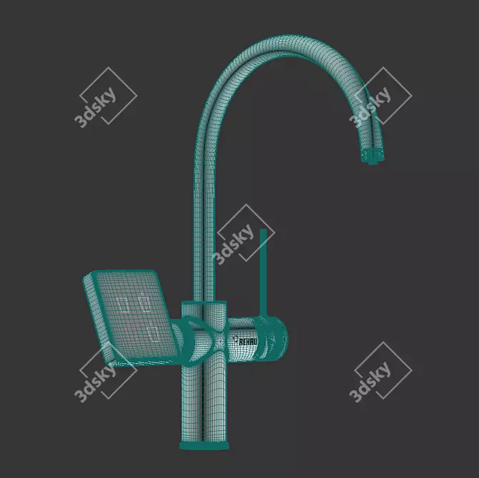 REHAU RE.SOURCE: Premium Stainless Steel Mixer 3D model image 20