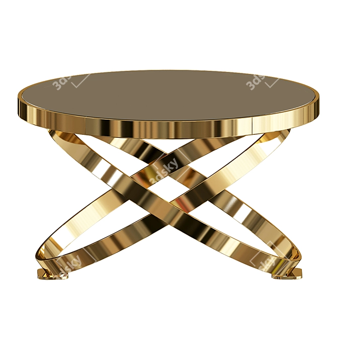 Elegant Wooden Coffee Table 3D model image 3