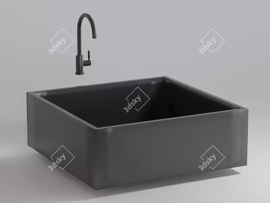 Modern DELSJÖN Kitchen Sink 3D model image 1