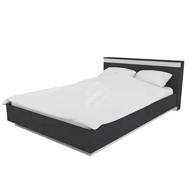 Minimalist Solana Bed 3D model image 1