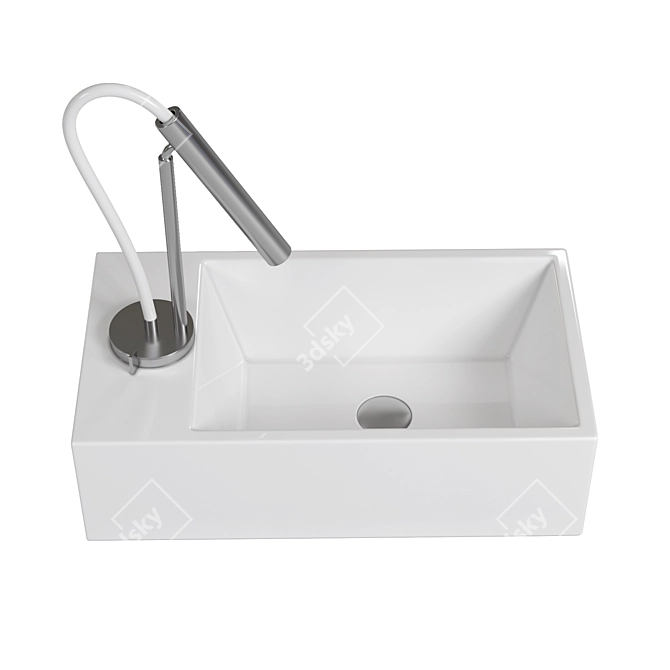 Compact Elegance: WASHBASIN MINI 240 3D model image 1