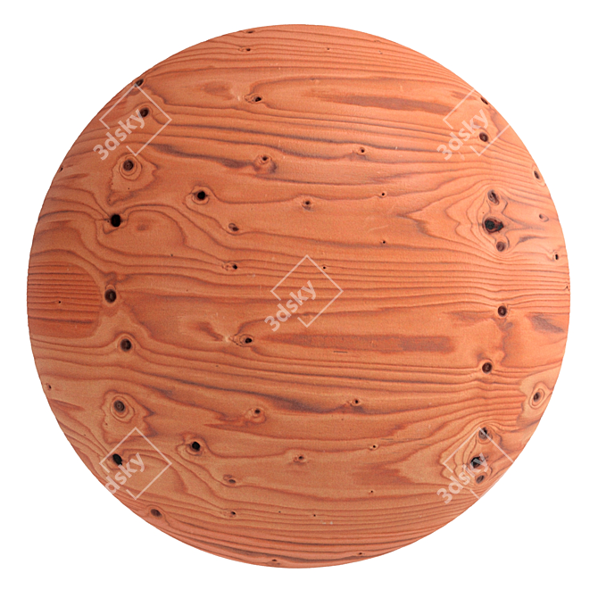 Procedural PBR Plywood Texture 3D model image 2