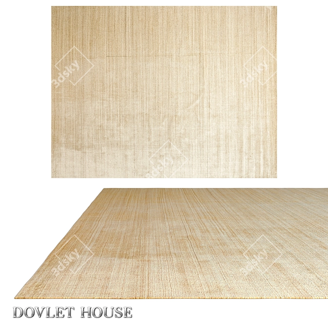 Luxury Art Silk and Wool Carpet - Dovlet House (Art 16129) 3D model image 1